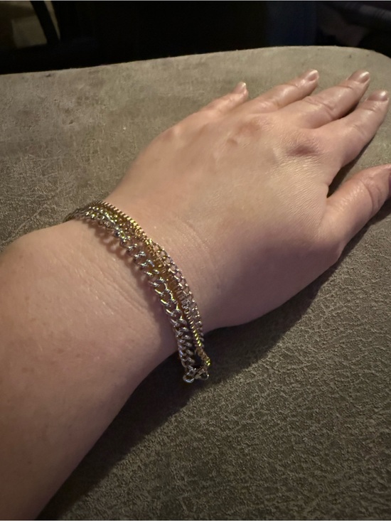 Jewelry - Classic Two-Tone Link Bracelet - Women's Jewelry